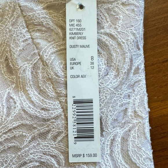 Gianni Bini Floral Lace Halter Fit & Flare Mini Dress Cocktail Party Pink Size 8 - Picture 16 of 16